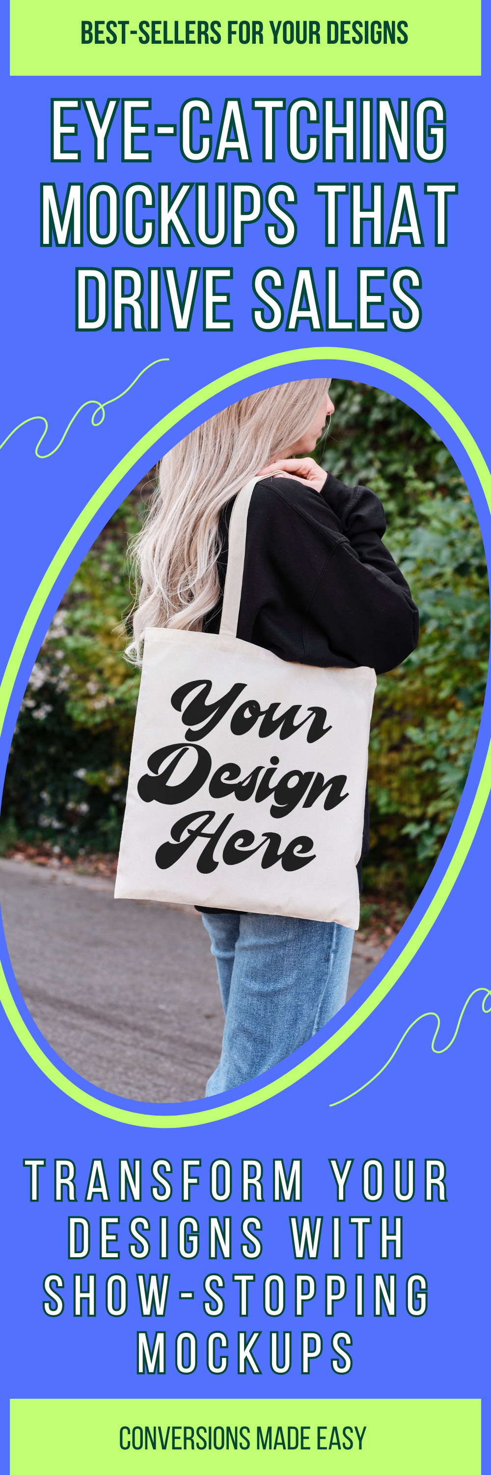 Liberty Tote Mockup - Realistic Natural Style Canvas Bag with Editable, Customizable Shopper Bag Template
