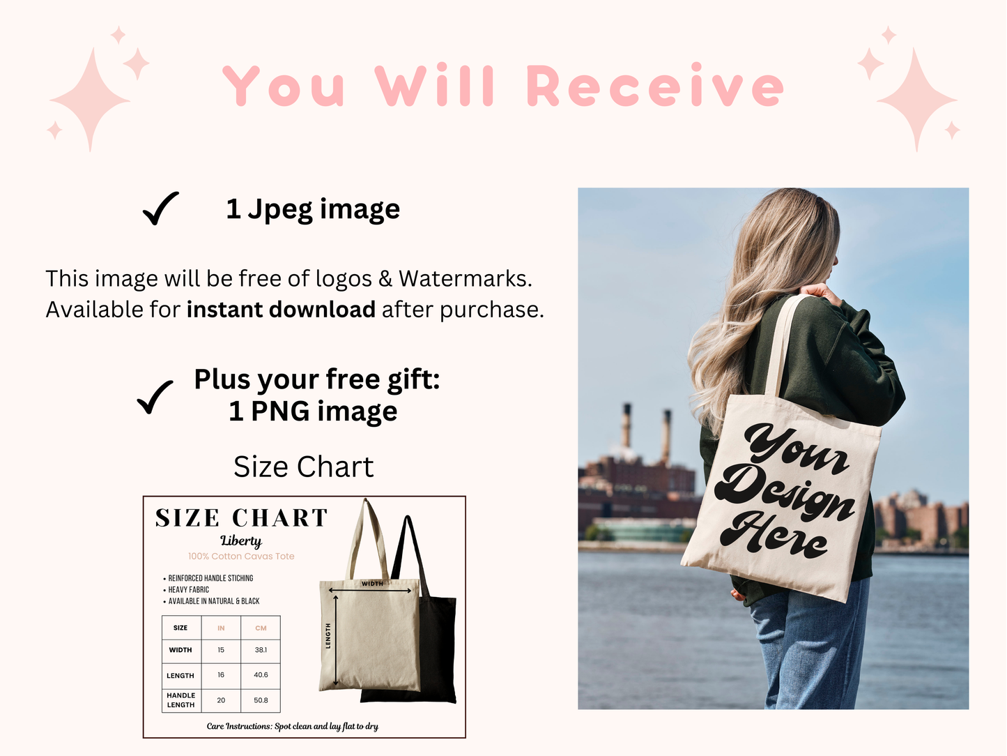 Editable Natural Liberty Tote Mockup - Realistic Boho Bag and Shopper Model Photo"