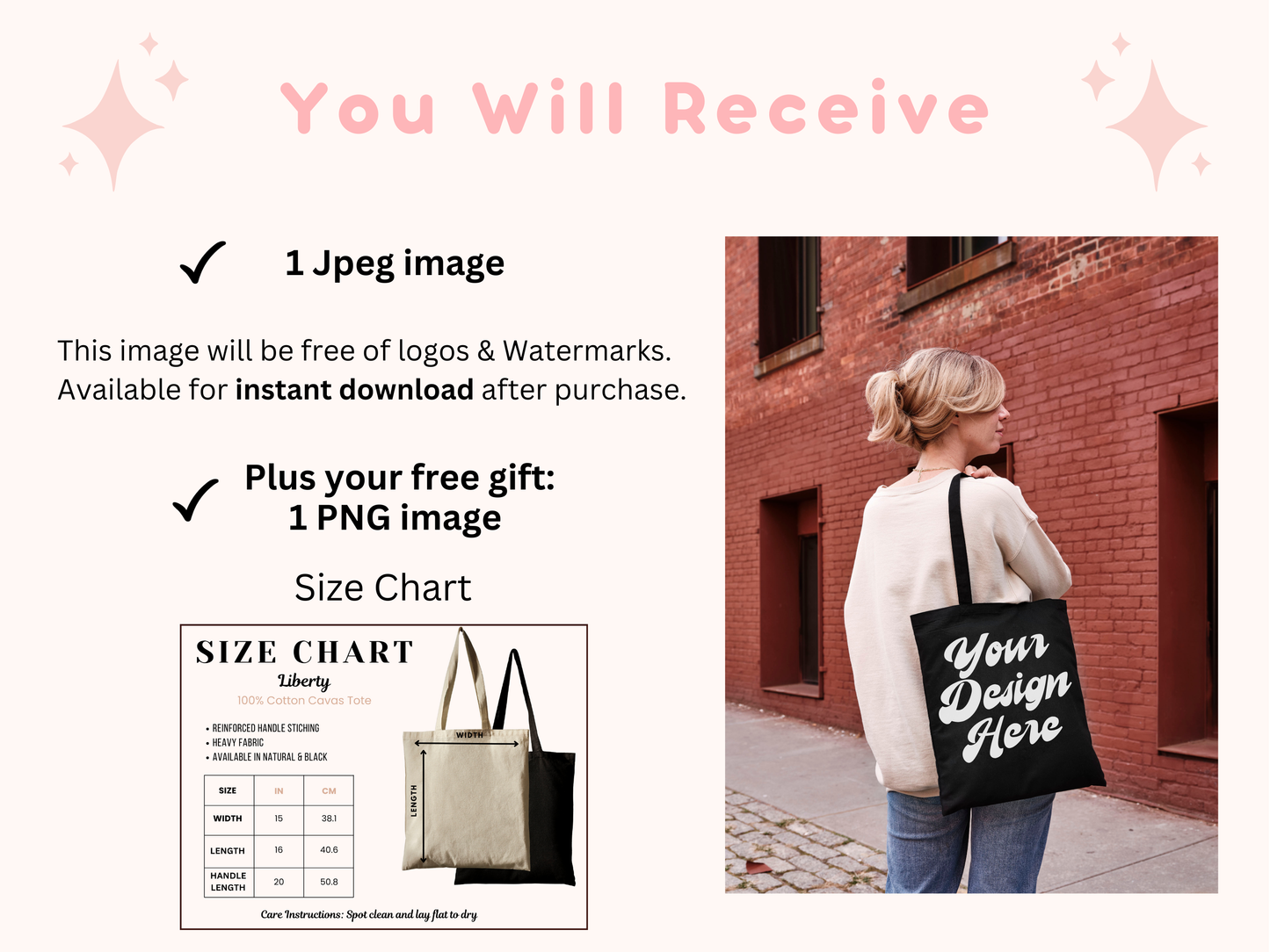 Black Liberty Tote Mockup - Customizable Black Tote with Editable Liberty Bag Design and Shopper Purse Photo