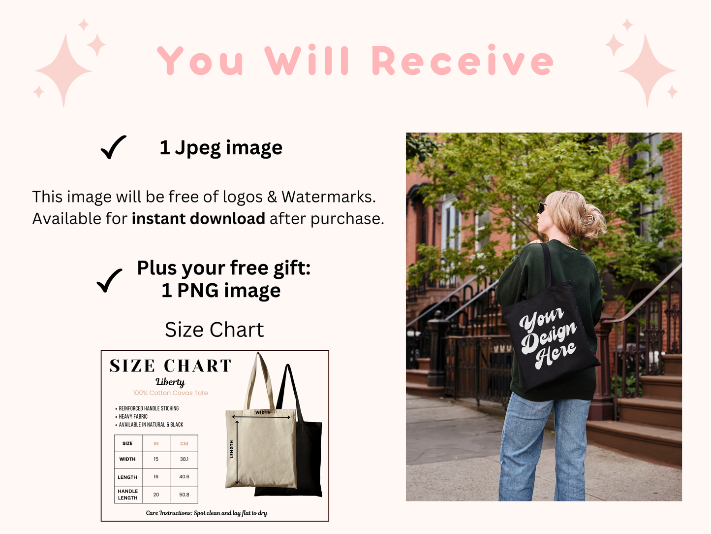 Black Liberty Tote Bag Mockup - Customizable Black Tote Design with Editable Shopper Bag and Purse Photo