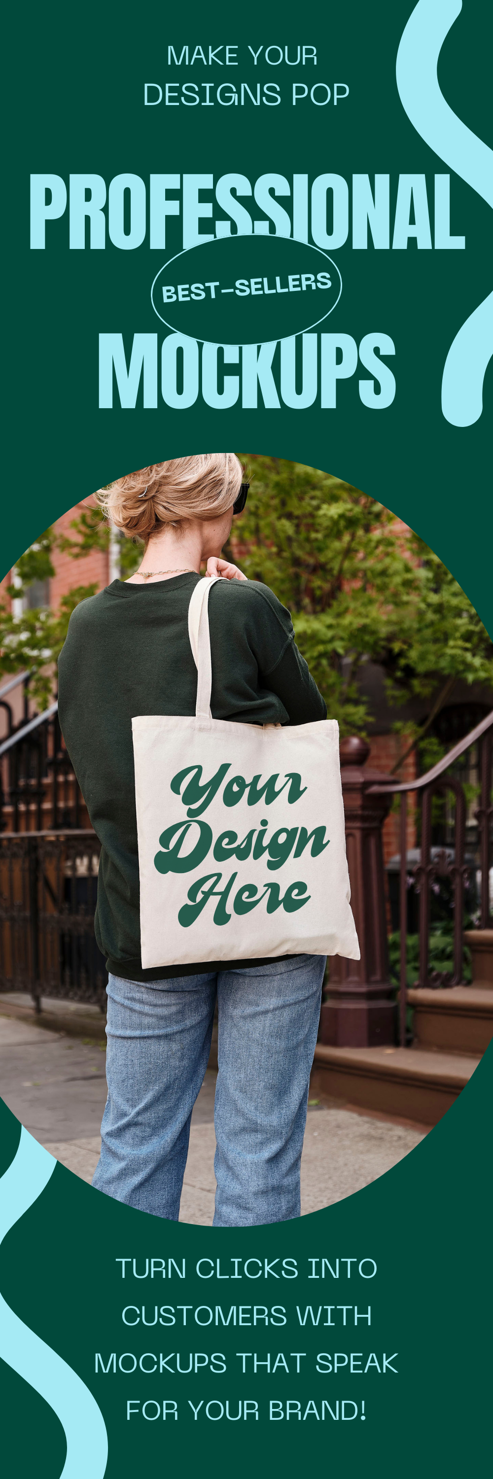 Boho Style Canvas Tote Mockup - Customizable Liberty Bag with Realistic Market Tote Image and Editable Shopper Design