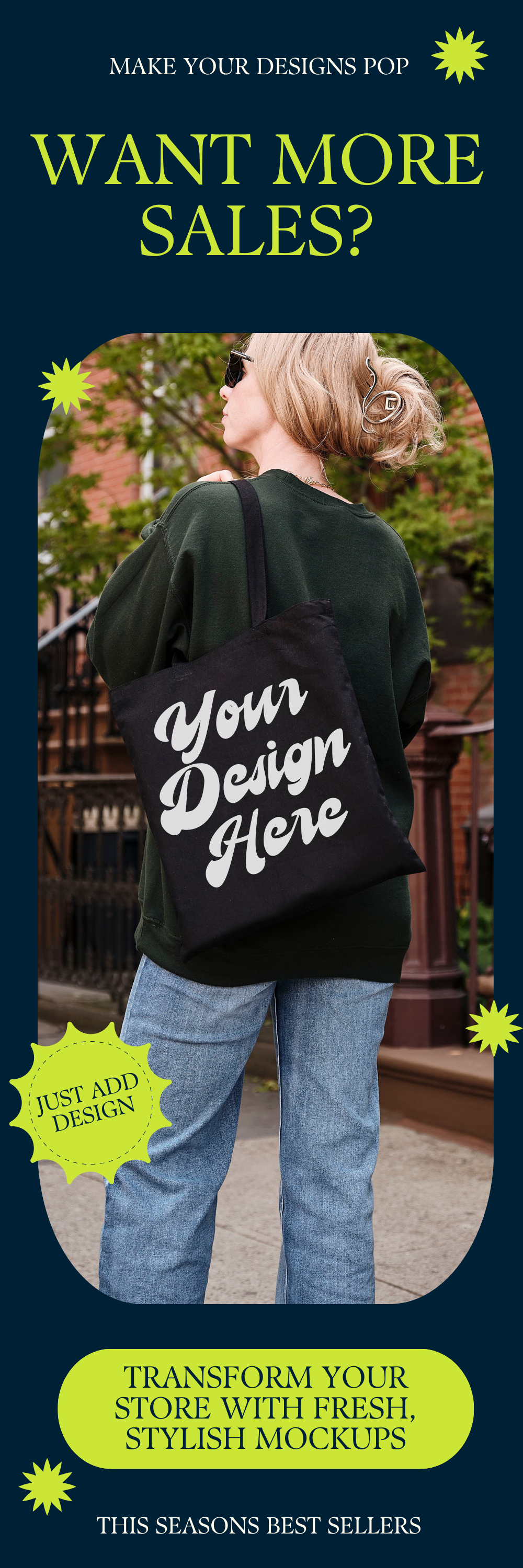 Black Liberty Tote Bag Mockup - Customizable Black Tote Design with Editable Shopper Bag and Purse Photo